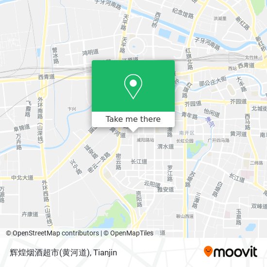 辉煌烟酒超市(黄河道) map