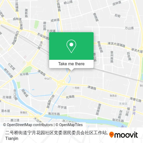 二号桥街道宁月花园社区党委居民委员会社区工作站 map