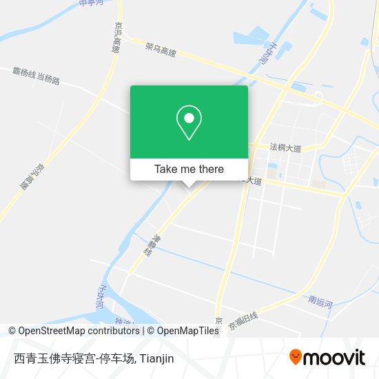 西青玉佛寺寝宫-停车场 map
