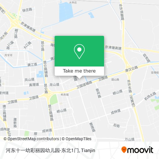 河东十一幼彩丽园幼儿园-东北1门 map