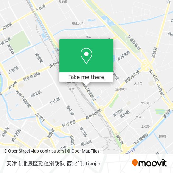 天津市北辰区勤俭消防队-西北门 map
