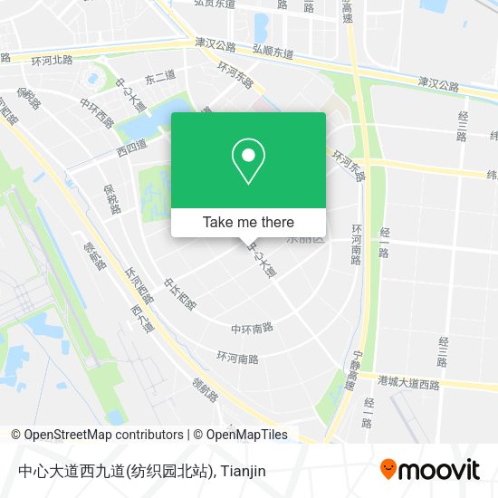 中心大道西九道(纺织园北站) map