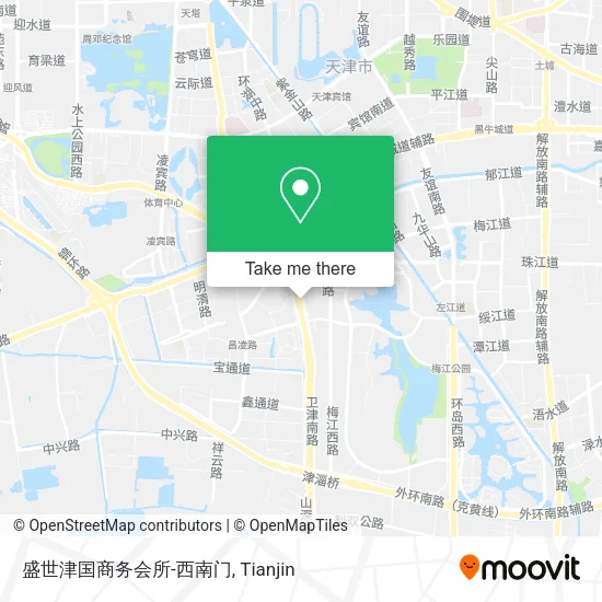 盛世津国商务会所-西南门 map