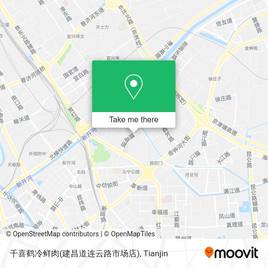 千喜鹤冷鲜肉(建昌道连云路市场店) map