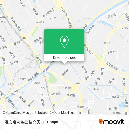淮安道与连云路交叉口 map