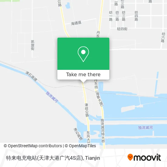 特来电充电站(天津大港广汽4S店) map