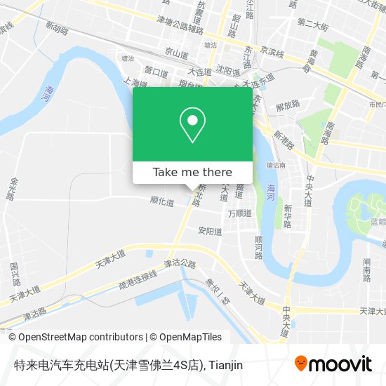 特来电汽车充电站(天津雪佛兰4S店) map