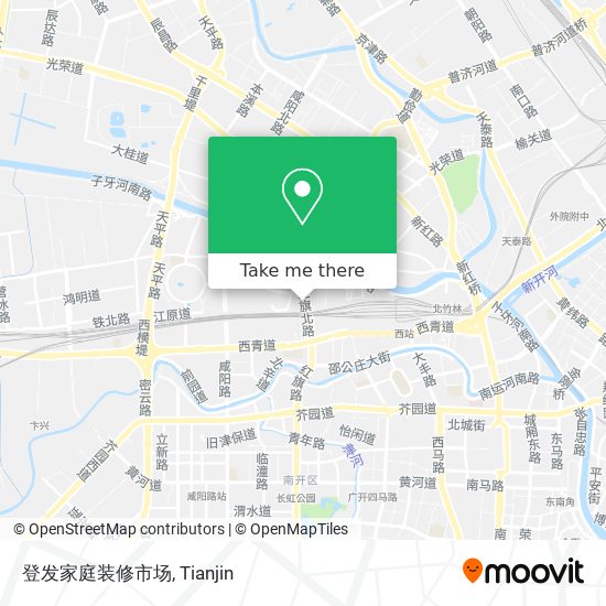 登发家庭装修市场 map