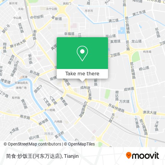 简食·炒饭王(河东万达店) map