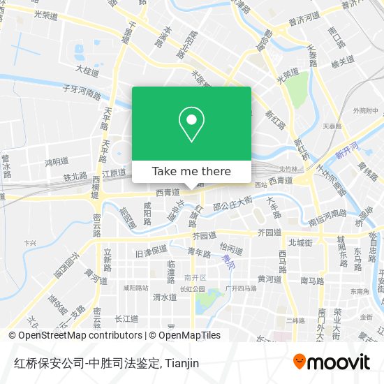红桥保安公司-中胜司法鉴定 map