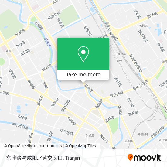 京津路与咸阳北路交叉口 map