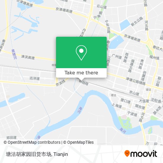 塘沽胡家园旧货市场 map