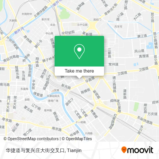 华捷道与复兴庄大街交叉口 map