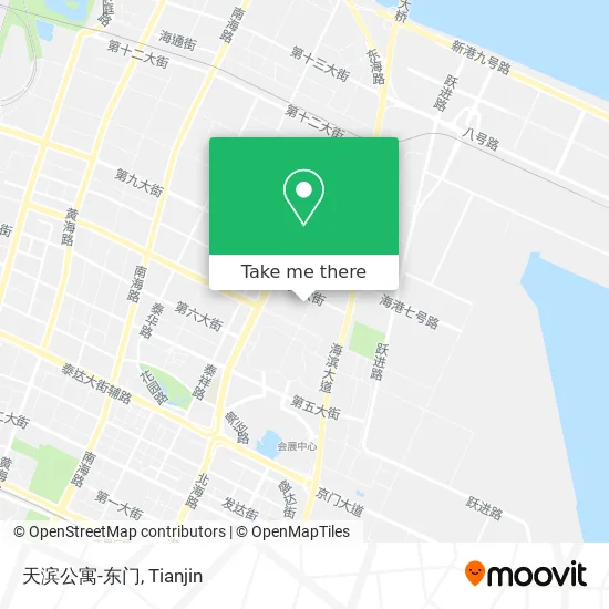 天滨公寓-东门 map