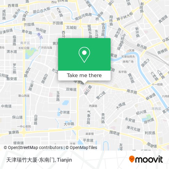 天津瑞竹大厦-东南门 map