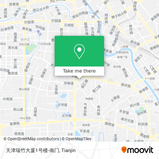 天津瑞竹大厦1号楼-南门 map