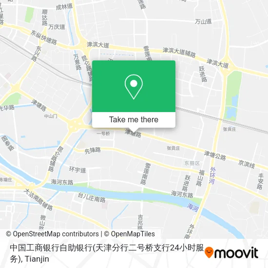 中国工商银行自助银行(天津分行二号桥支行24小时服务) map