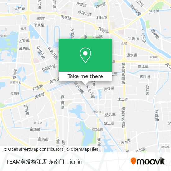 TEAM美发梅江店-东南门 map