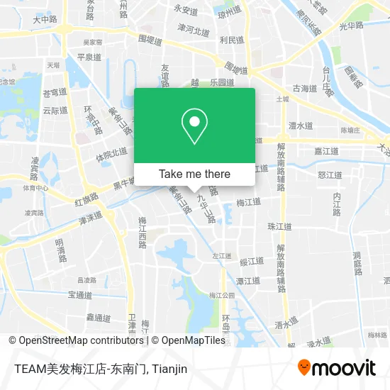 TEAM美发梅江店-东南门 map