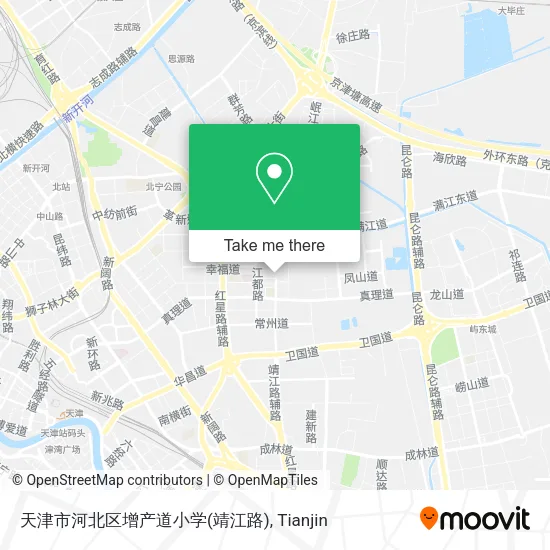 天津市河北区增产道小学(靖江路) map
