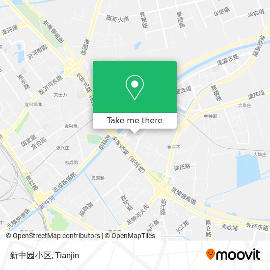 新中园小区 map