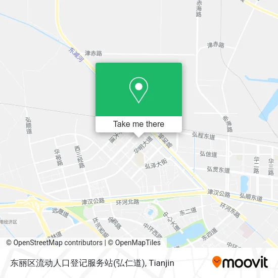 东丽区流动人口登记服务站(弘仁道) map