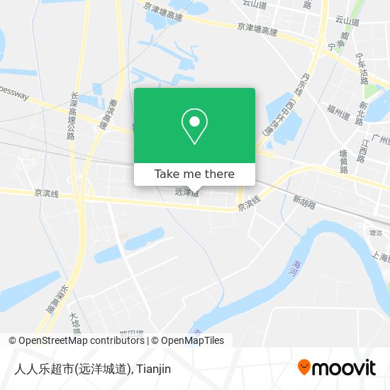 人人乐超市(远洋城道) map