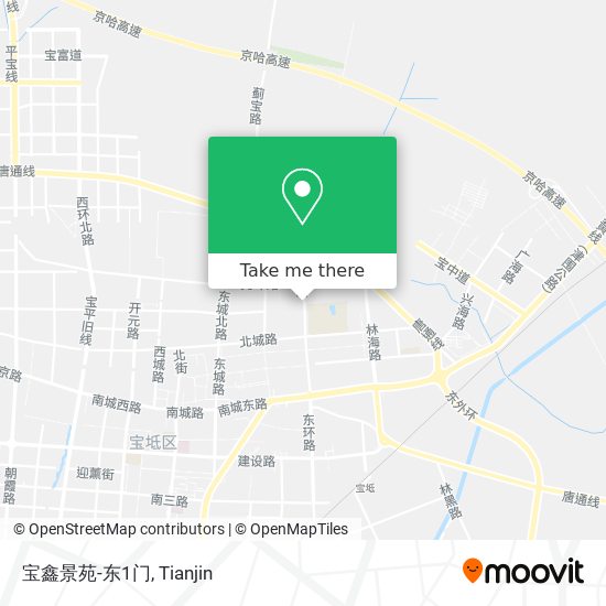 宝鑫景苑-东1门 map
