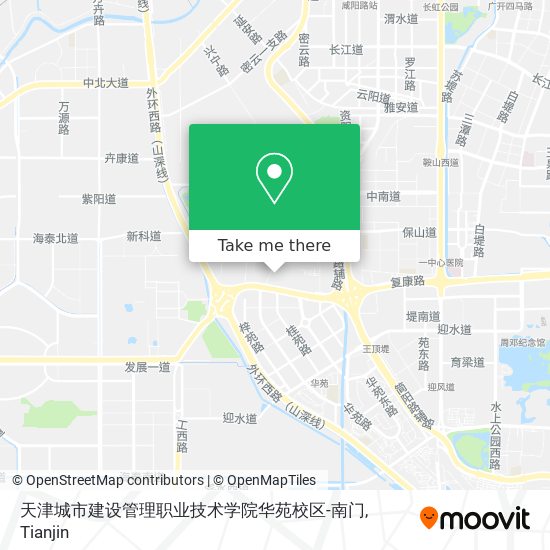 天津城市建设管理职业技术学院华苑校区-南门 map