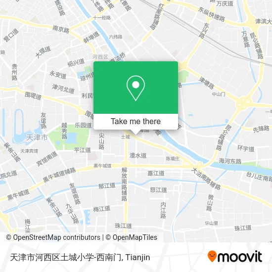天津市河西区土城小学-西南门 map