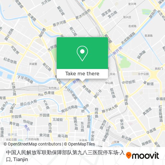 中国人民解放军联勤保障部队第九八三医院停车场-入口 map