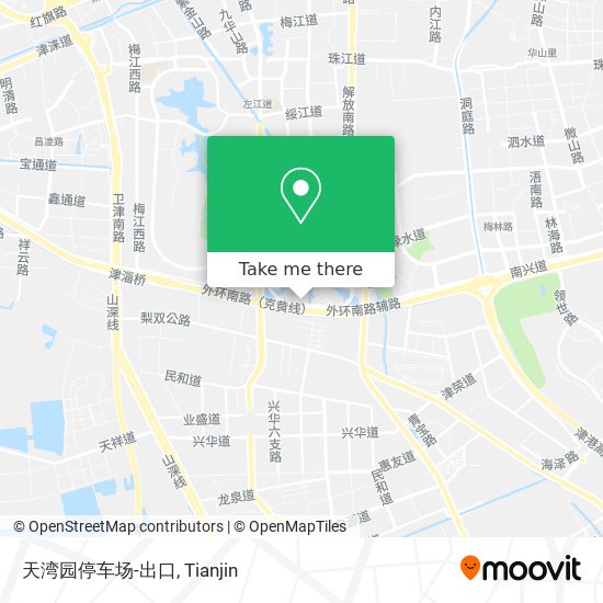天湾园停车场-出口 map