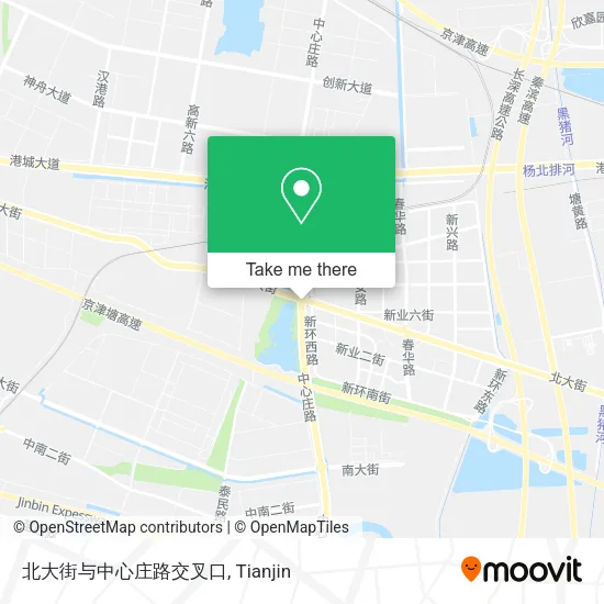 北大街与中心庄路交叉口 map