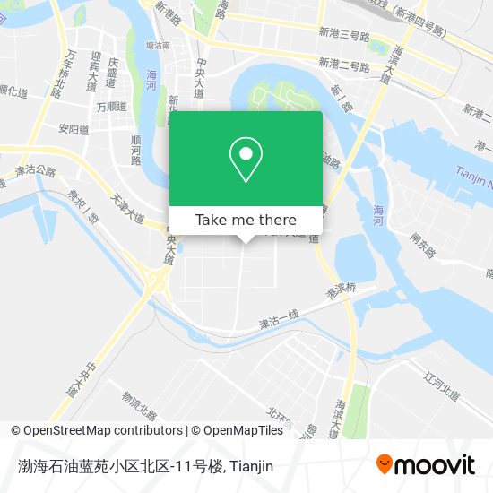 渤海石油蓝苑小区北区-11号楼 map