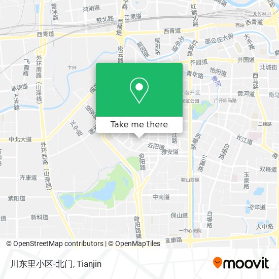 川东里小区-北门 map