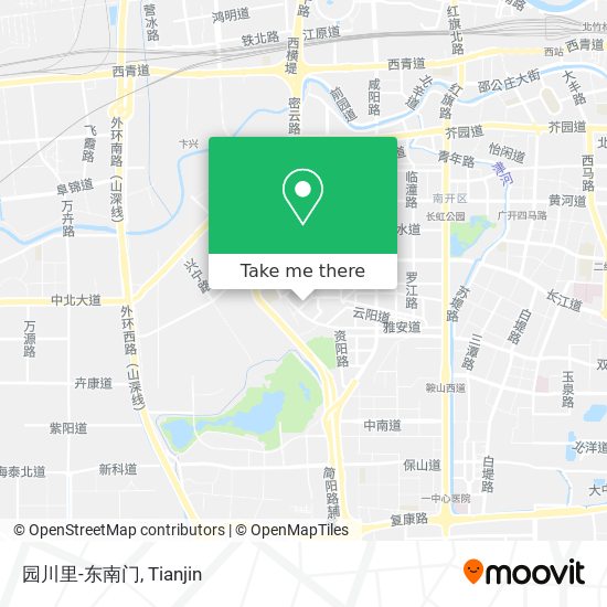 园川里-东南门 map