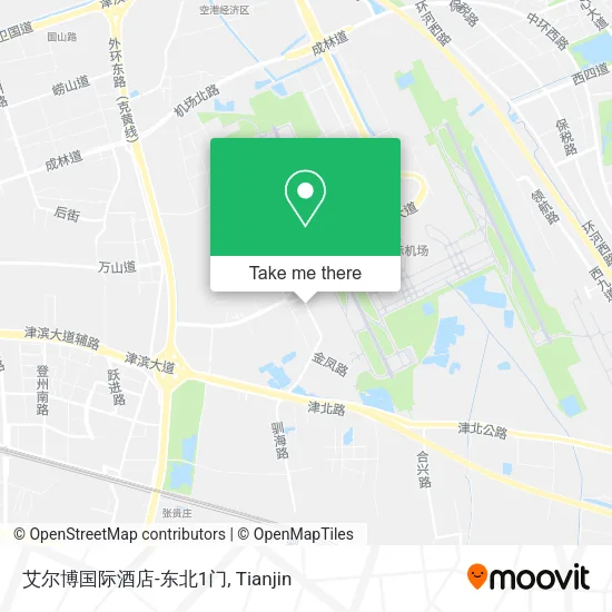 艾尔博国际酒店-东北1门 map