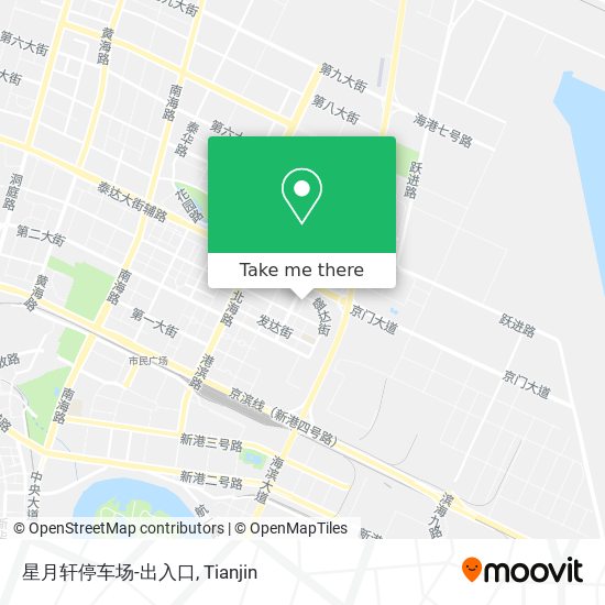 星月轩停车场-出入口 map