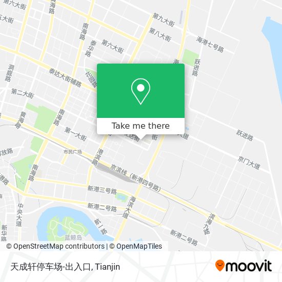 天成轩停车场-出入口 map