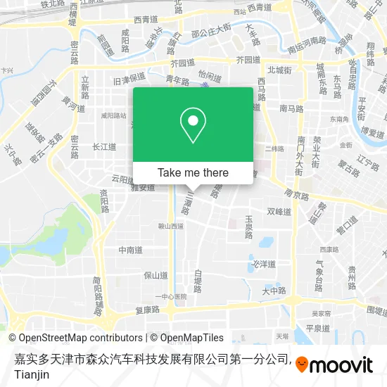嘉实多天津市森众汽车科技发展有限公司第一分公司 map