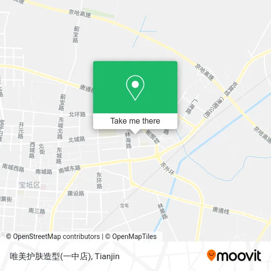 唯美护肤造型(一中店) map