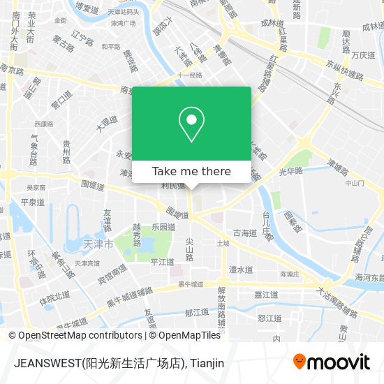 JEANSWEST(阳光新生活广场店) map