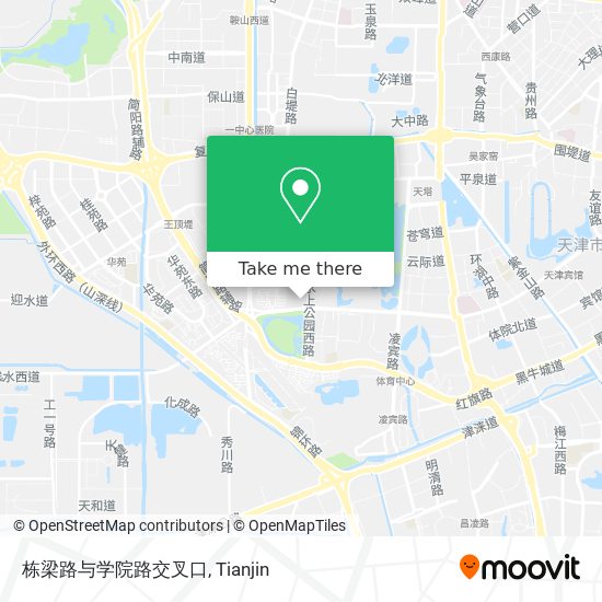 栋梁路与学院路交叉口 map