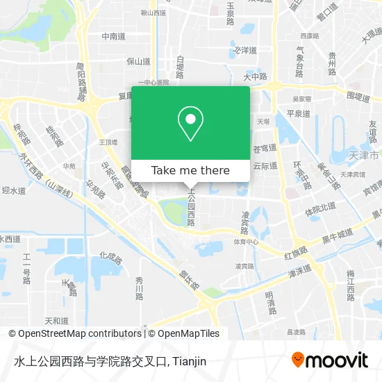 水上公园西路与学院路交叉口 map