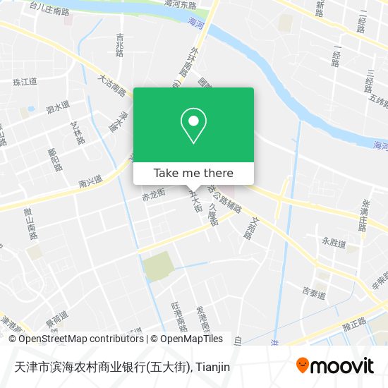 天津市滨海农村商业银行(五大街) map