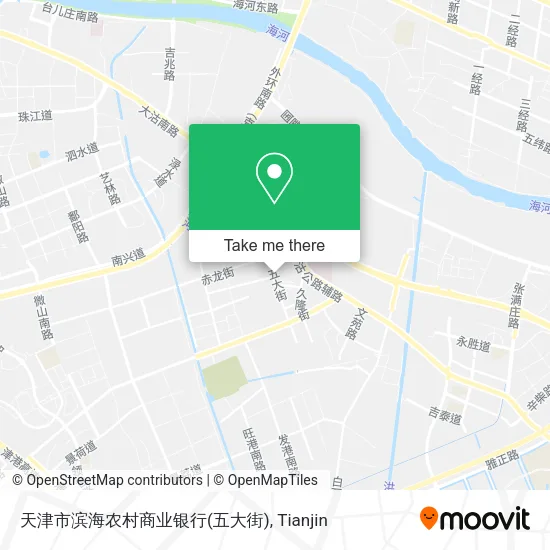天津市滨海农村商业银行(五大街) map