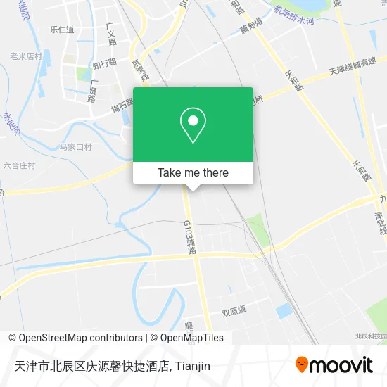 天津市北辰区庆源馨快捷酒店 map