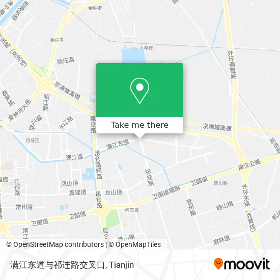 满江东道与祁连路交叉口 map