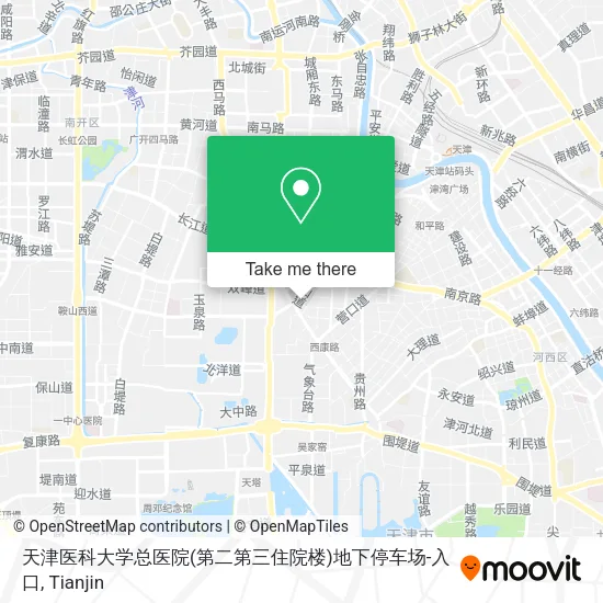 天津医科大学总医院(第二第三住院楼)地下停车场-入口 map