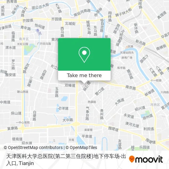 天津医科大学总医院(第二第三住院楼)地下停车场-出入口 map